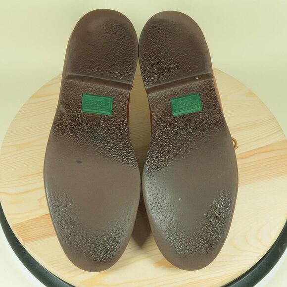 Vintage 80s LL Bean Sherpa Lined Chukka Boots Mens 8.5C Brown Sheepskin Leather main image 6
